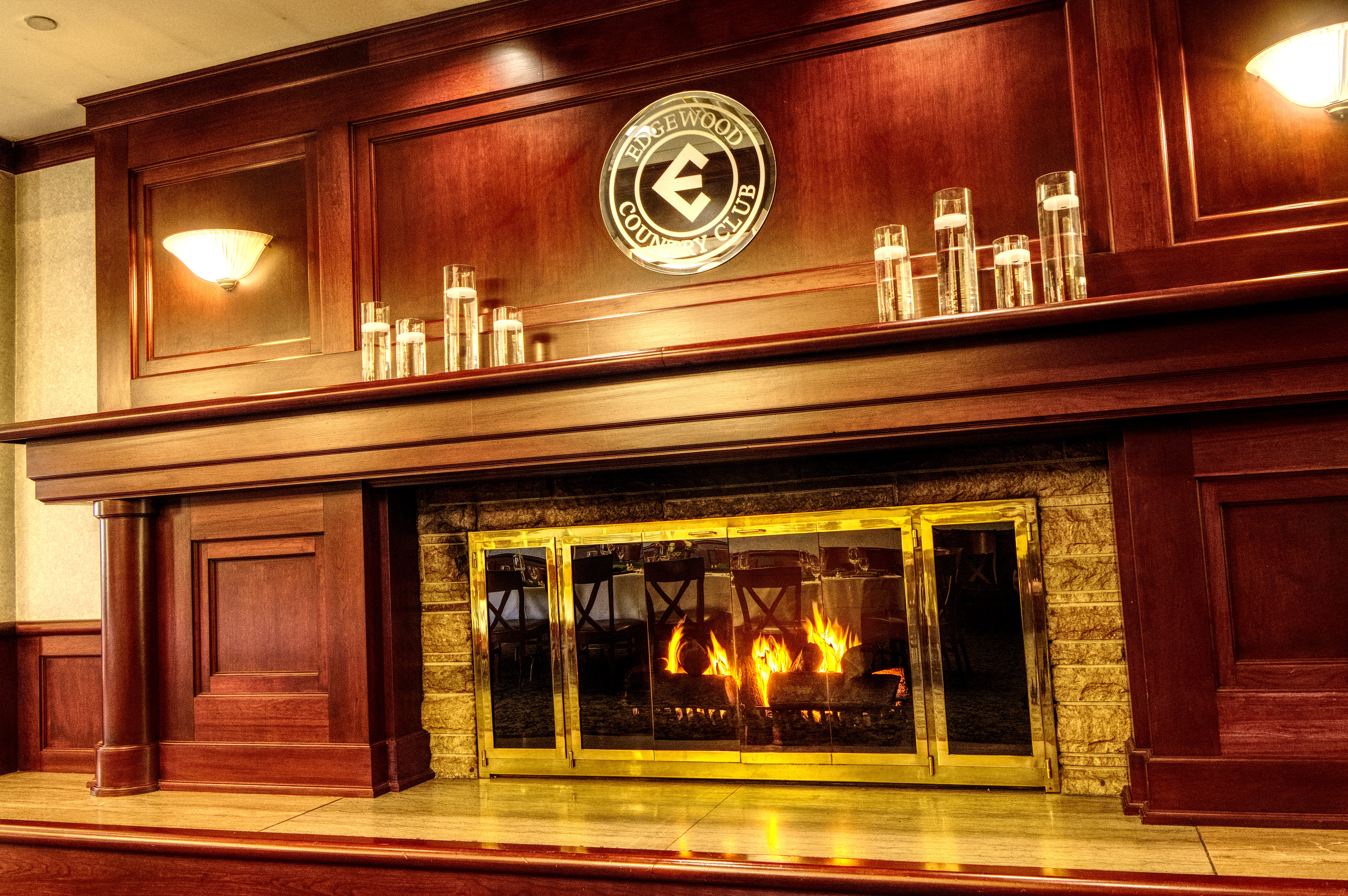 Fireside fireplace